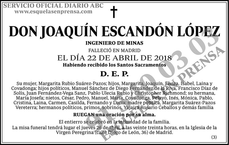 Joaquín Escandón López